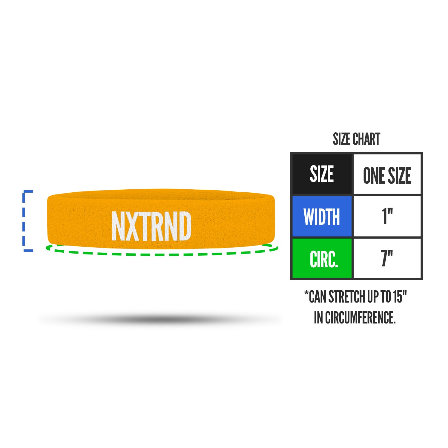 NXTRND Arm Bands Yellow (1 Pair)