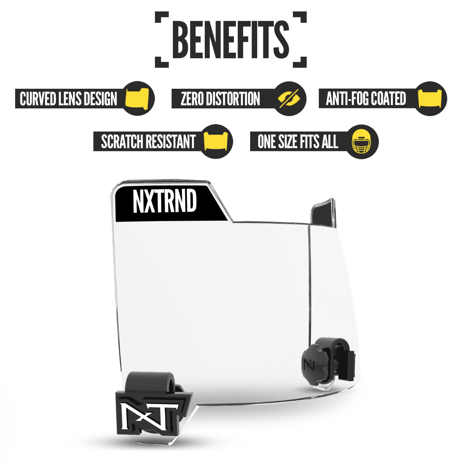 NXTRND VZR3® Football Visor Clear