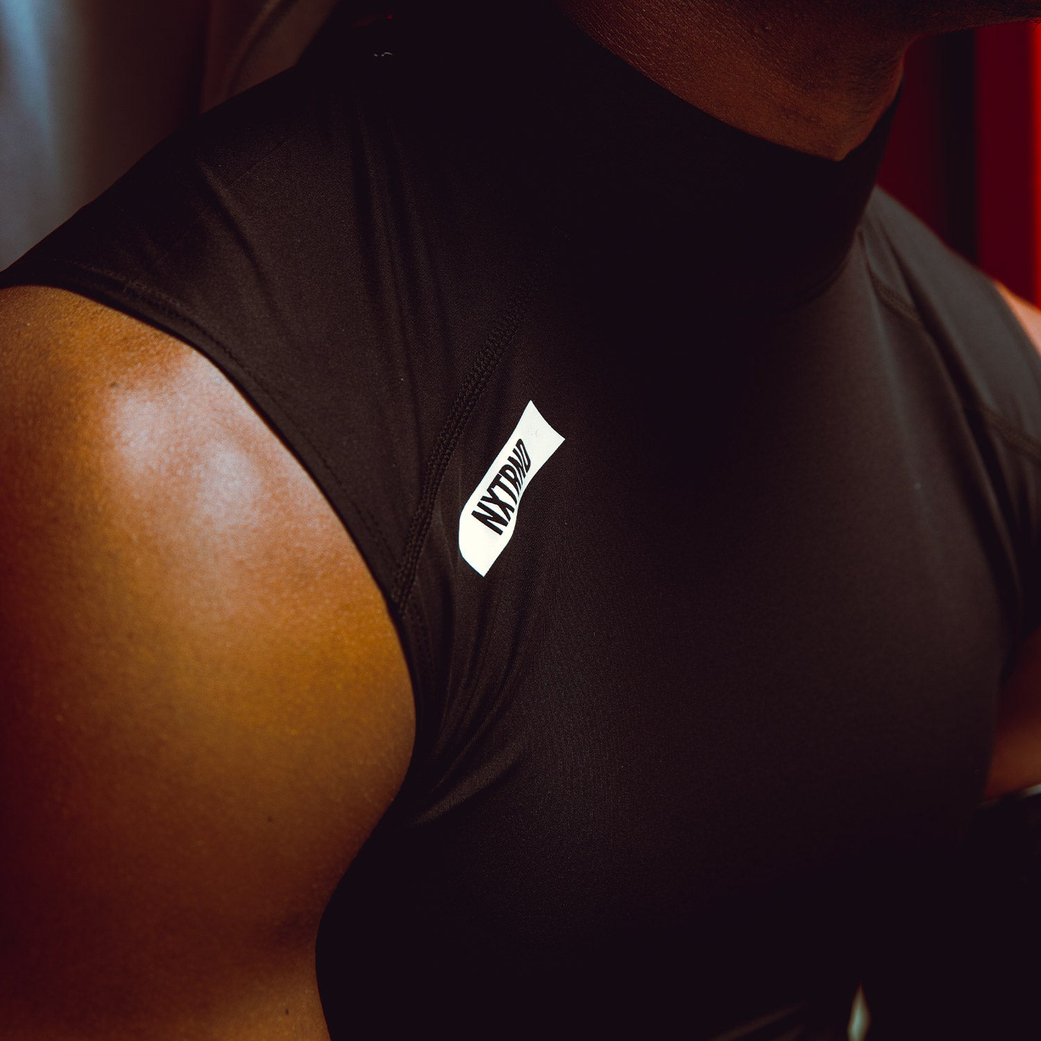 Nxtrnd Core Turtleneck Compression Sleeveless Black