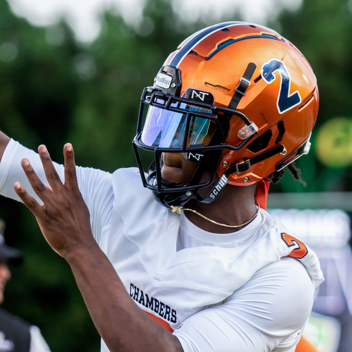 NXTRND VZR1® Football Visor Clear Blue