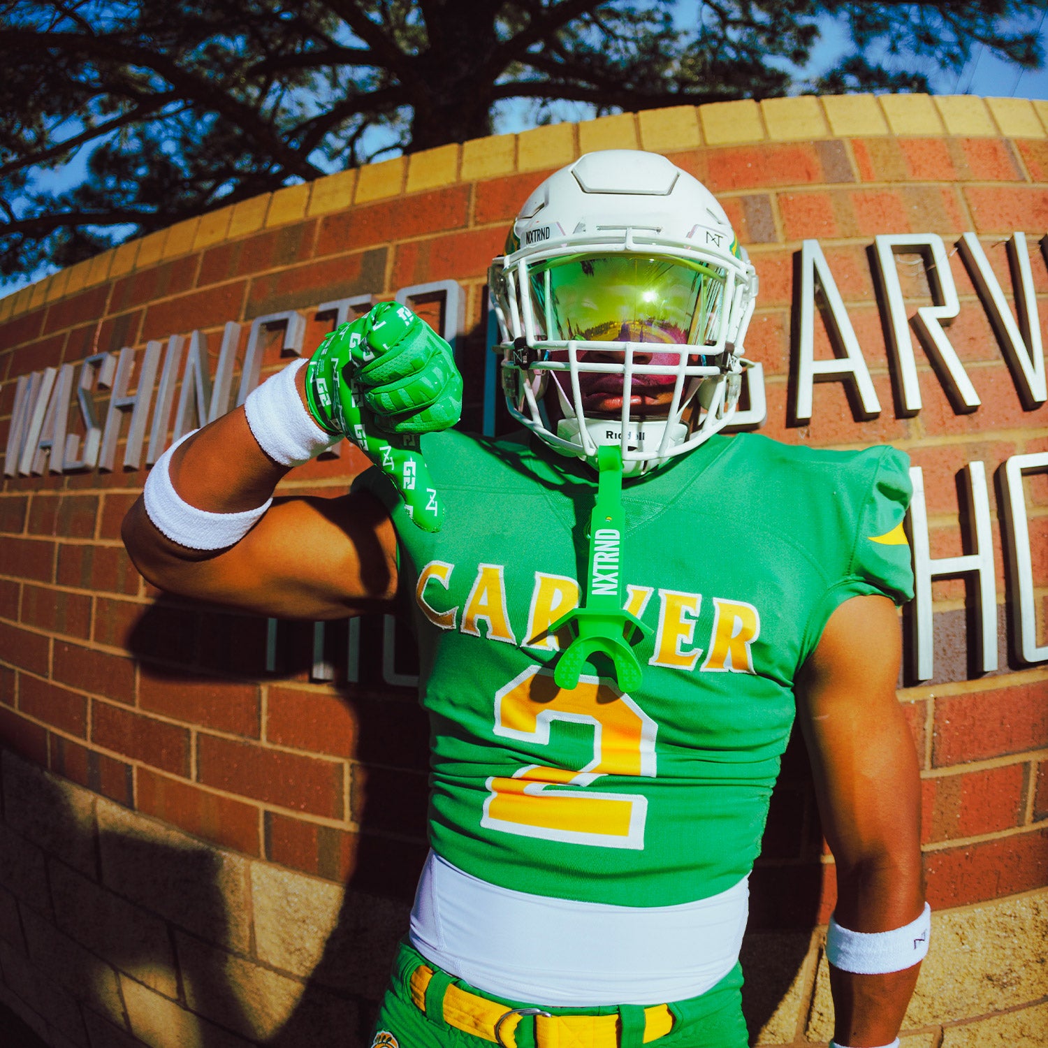 NXTRND VZR3® Football Visor Clear Gold