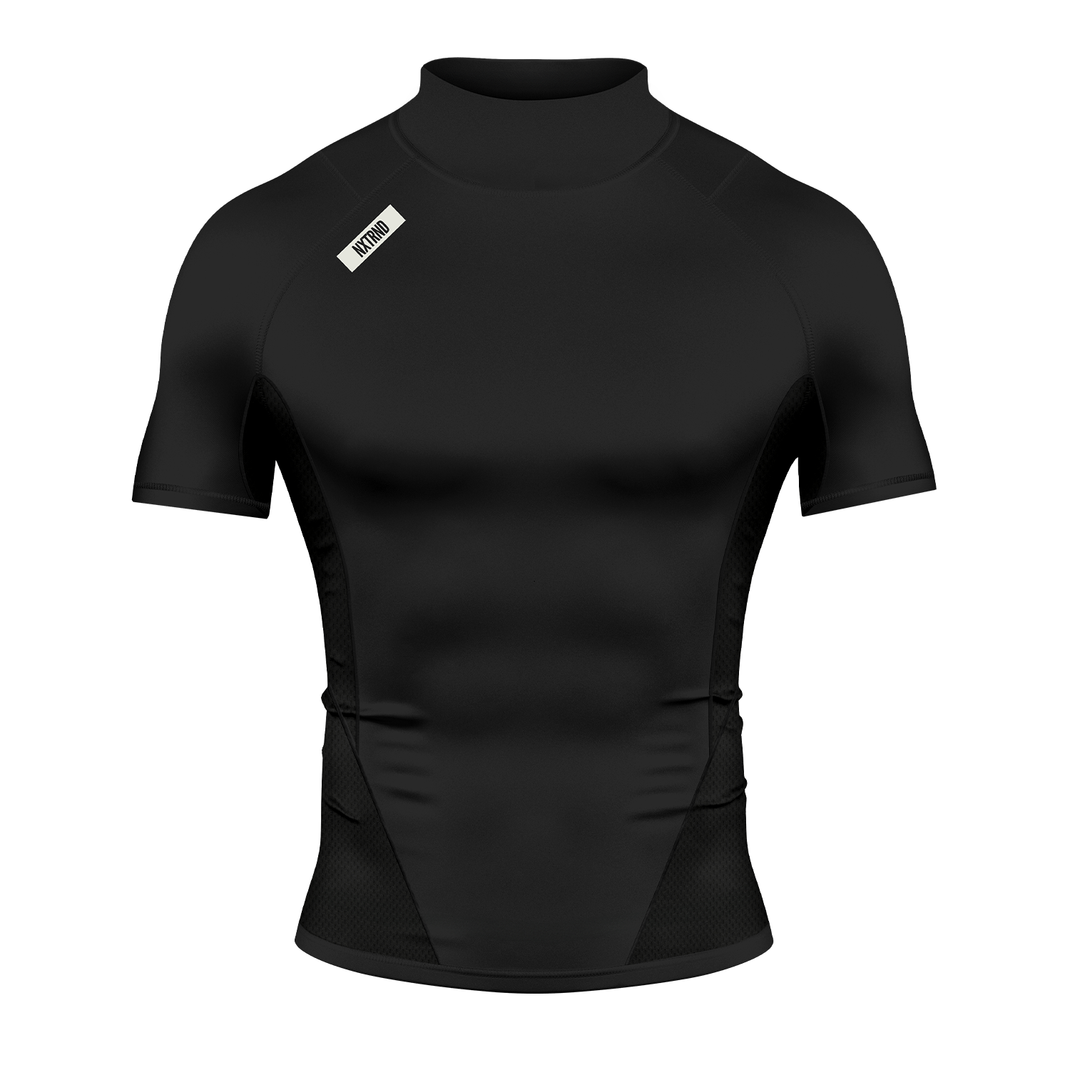Nxtrnd Core Turtleneck Compression Short Sleeve Black