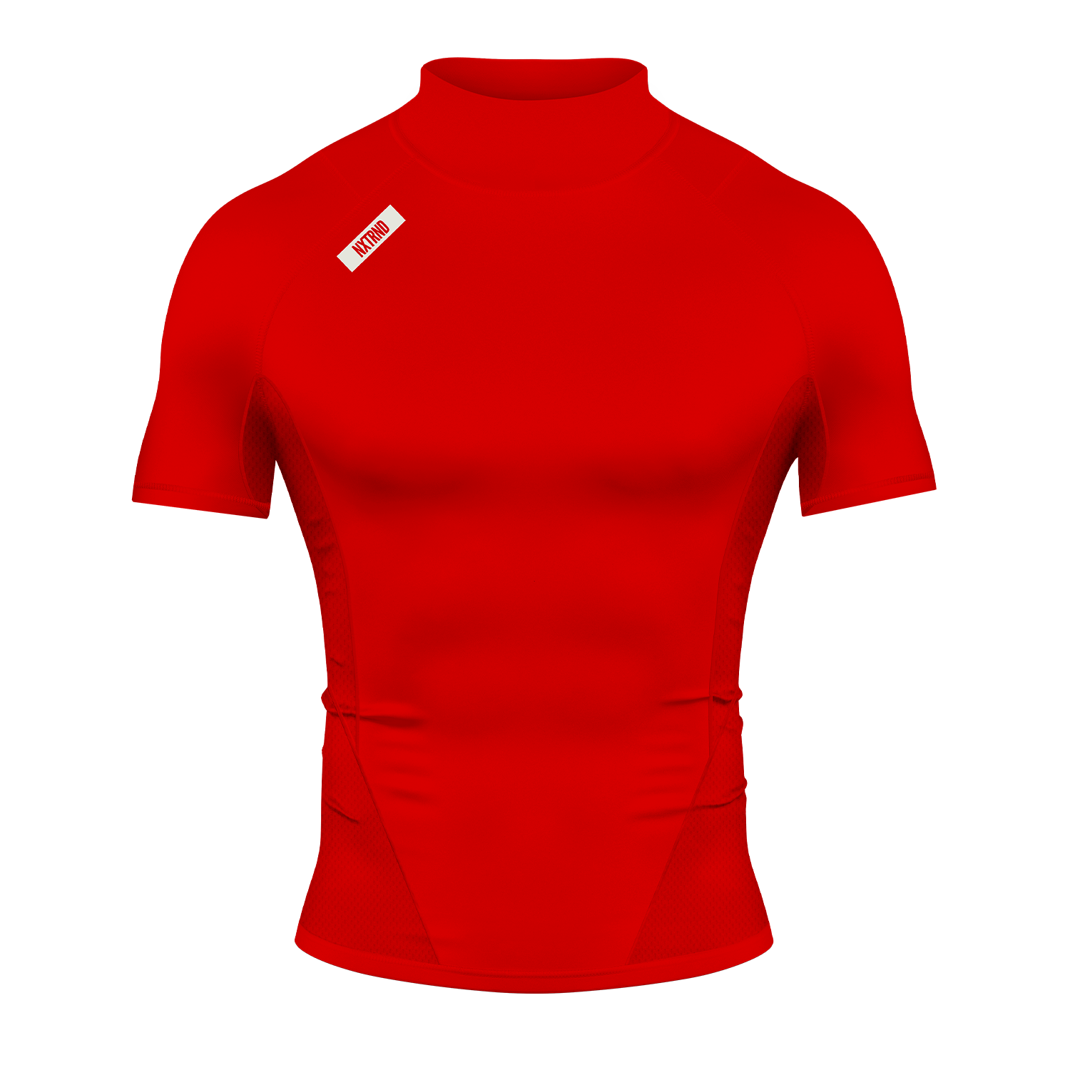 Nxtrnd Core Turtleneck Compression Short Sleeve Red