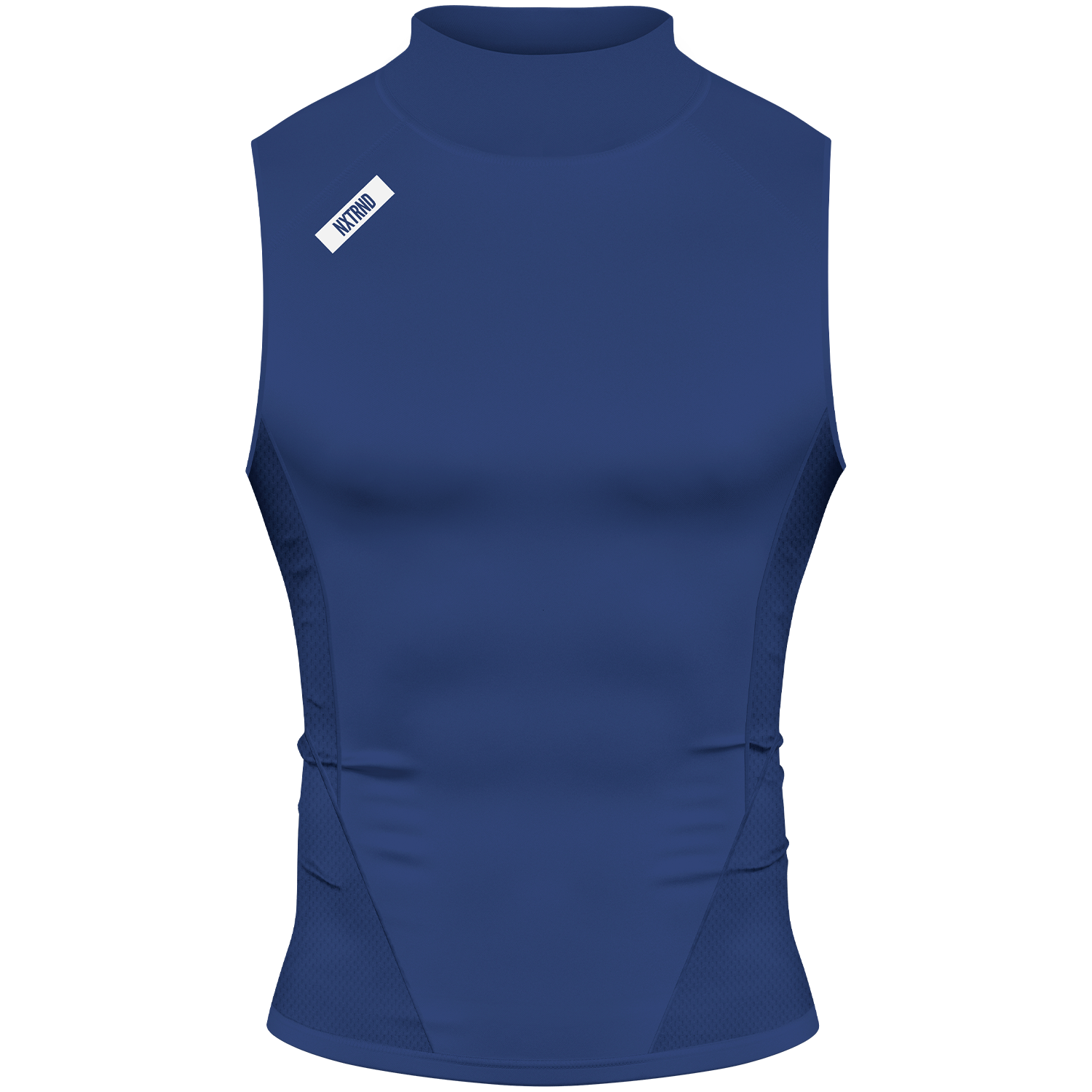 Nxtrnd Core Turtleneck Compression Sleeveless Navy Blue
