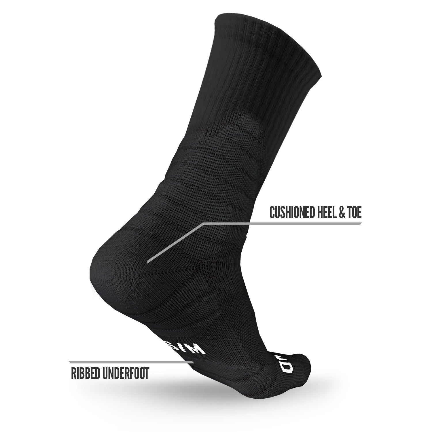 NXTRND Crew Socks Black (3-Pairs)