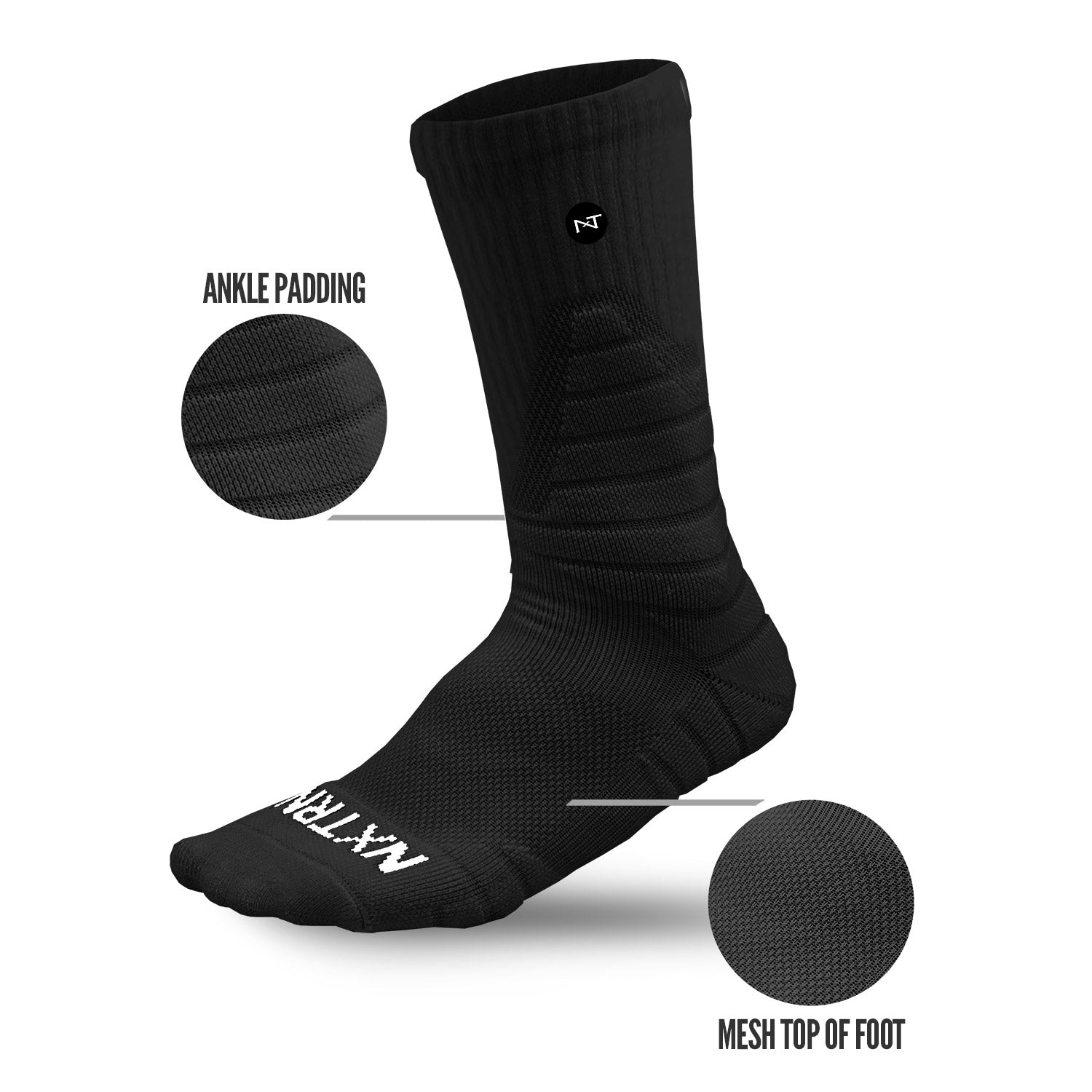 NXTRND Crew Socks Black (3-Pairs)