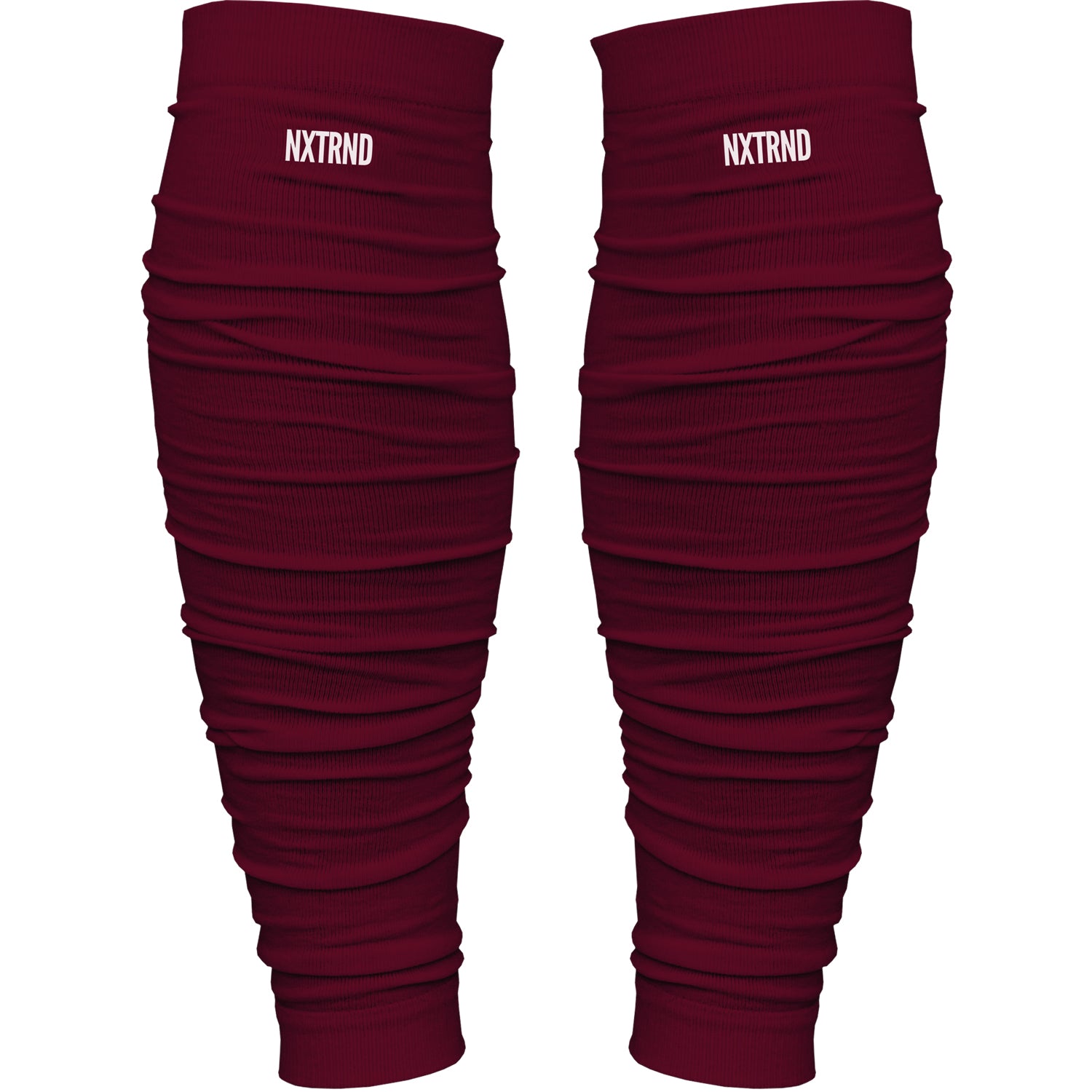 NXTRND Scrunch Football Leg Sleeves Maroon