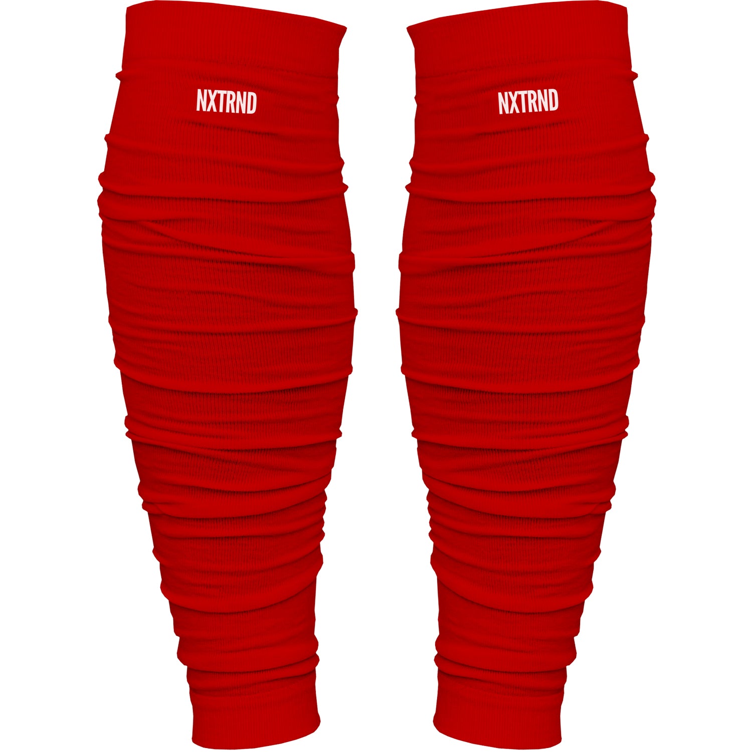 NXTRND Scrunch Football Leg Sleeves Red