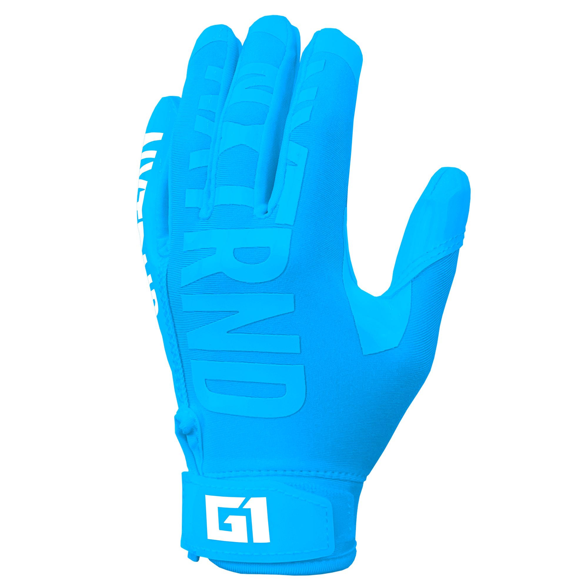 NXTRND G1® Youth Football Gloves Neon Blue