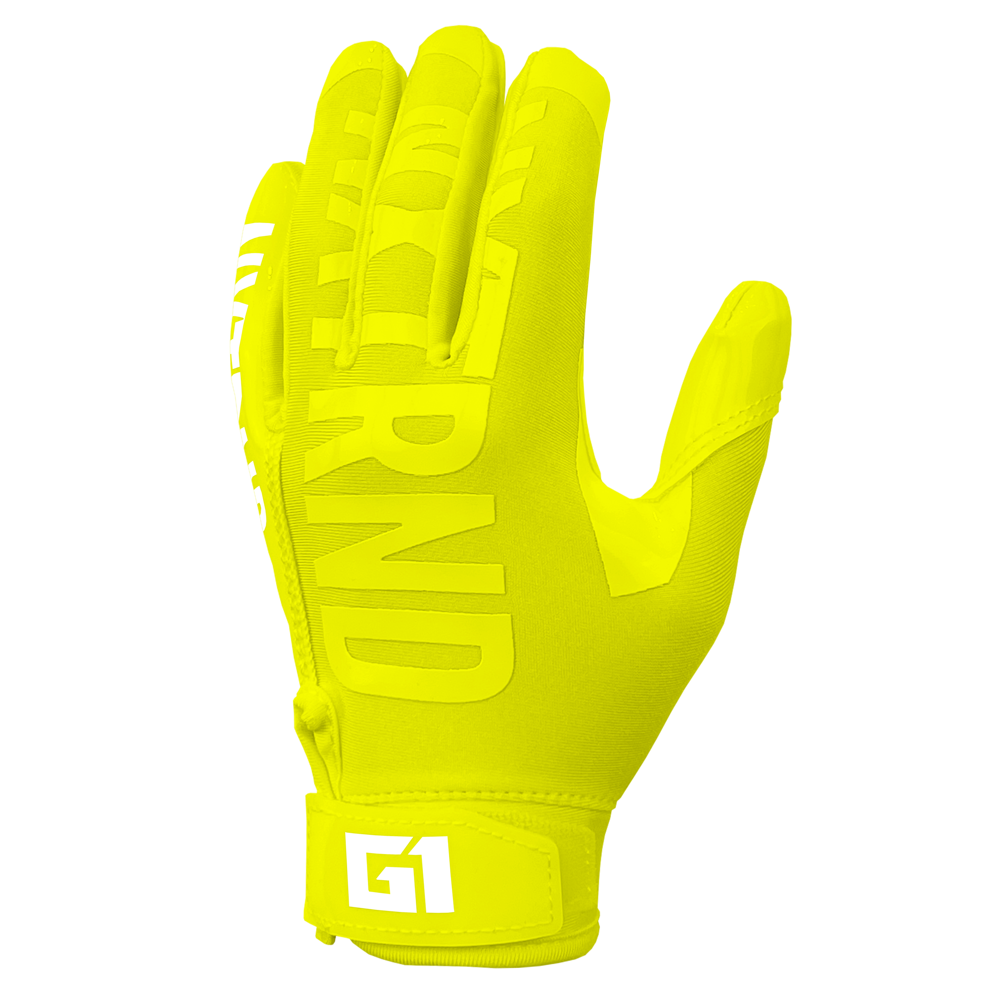 NXTRND G1® Youth Football Gloves Neon Yellow