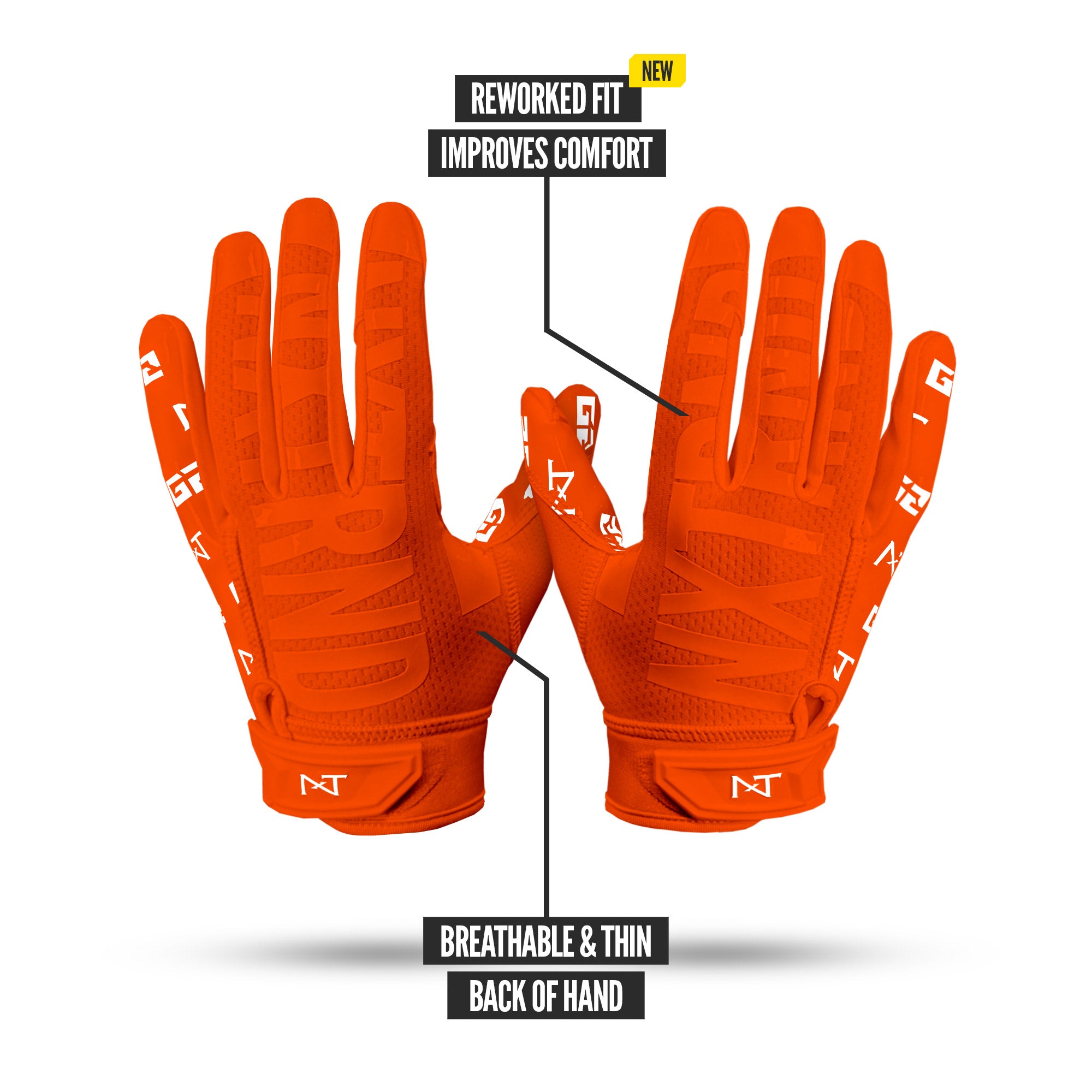 NXTRND G2® Pro Football Gloves Orange