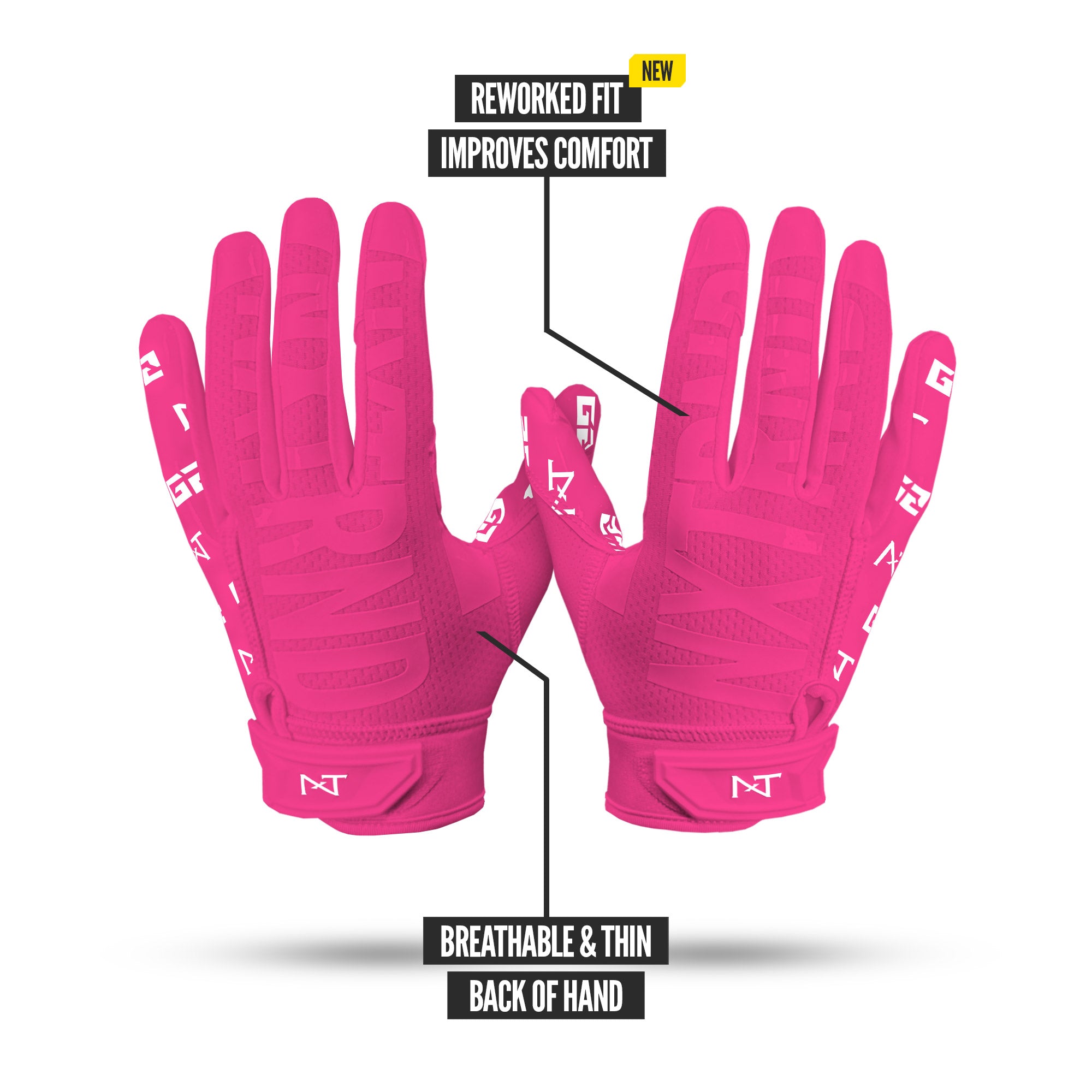 NXTRND G2® Pro Football Gloves Pink