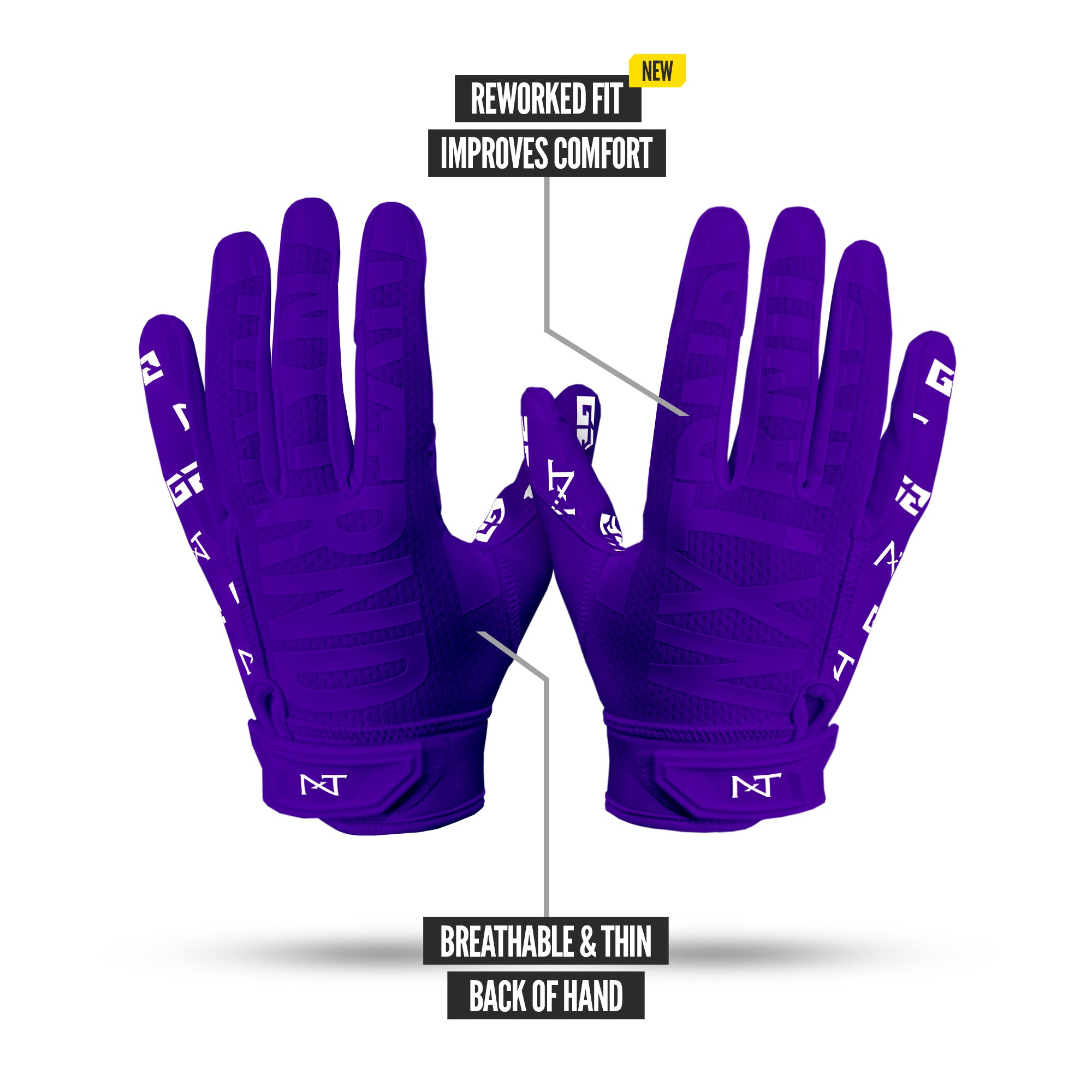 NXTRND G2® Pro Football Gloves Purple