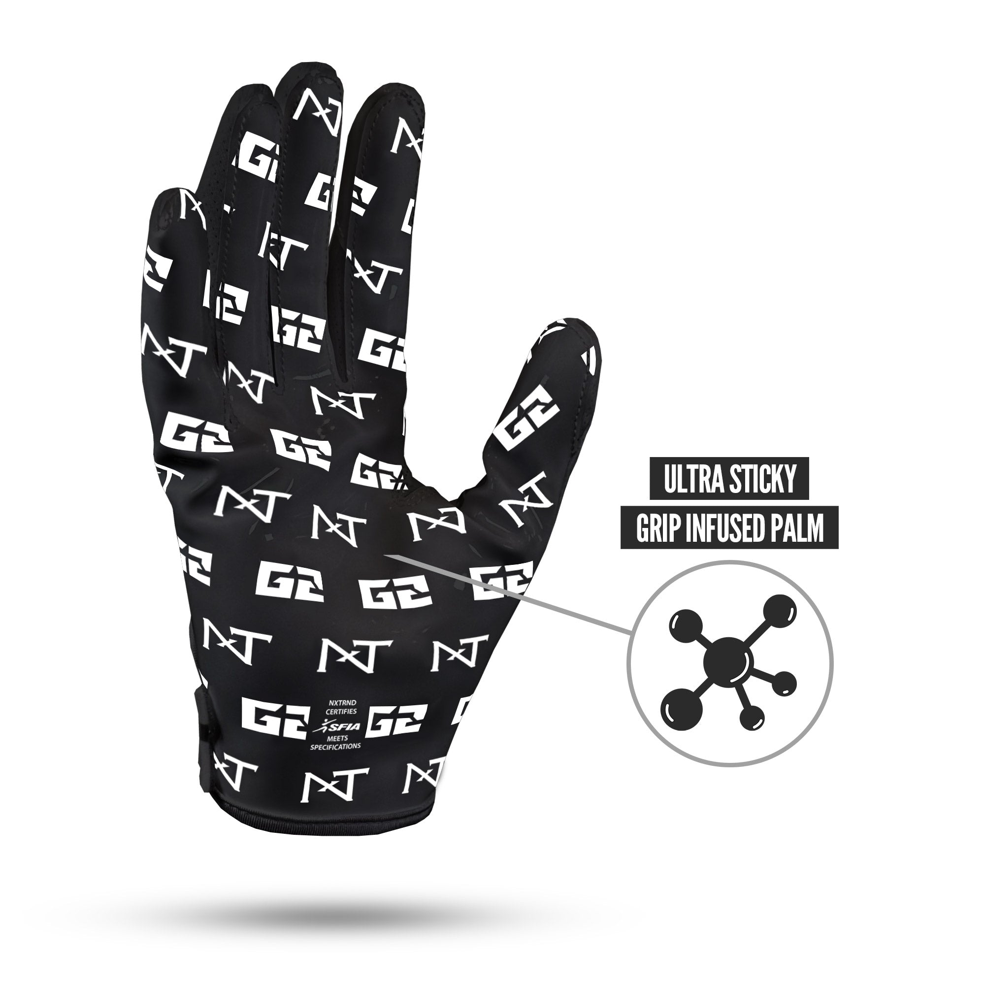 NXTRND G2® Pro Football Gloves Black