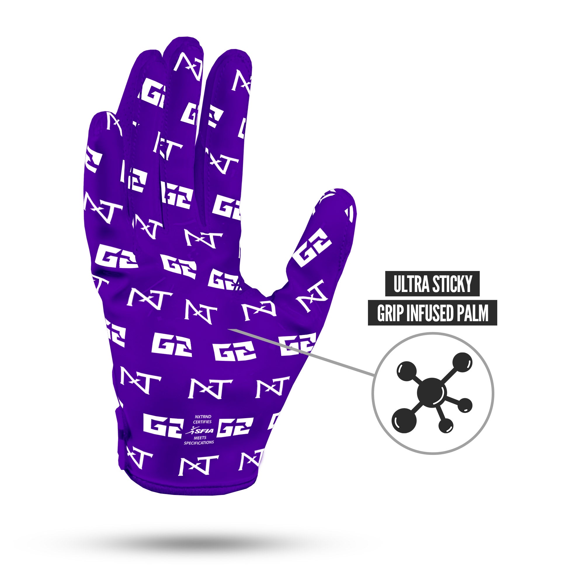 NXTRND G2® Pro Football Gloves Purple