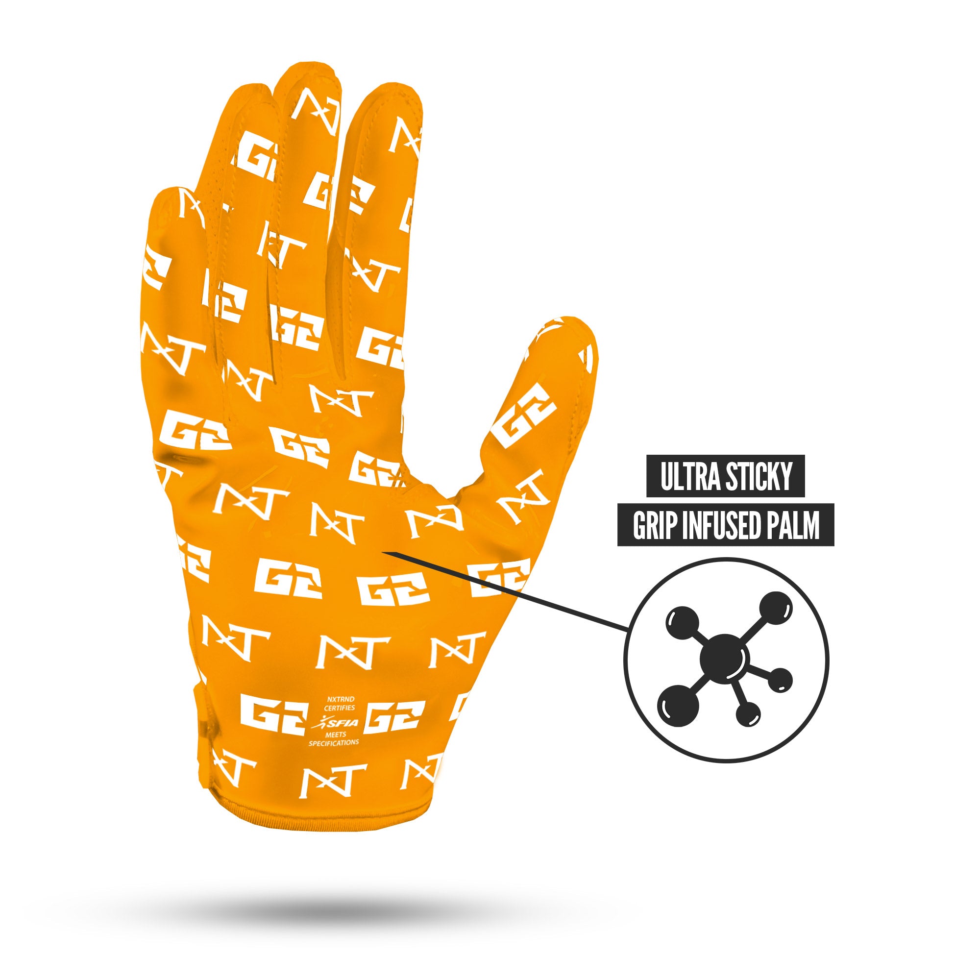 NXTRND G2® Pro Football Gloves Yellow