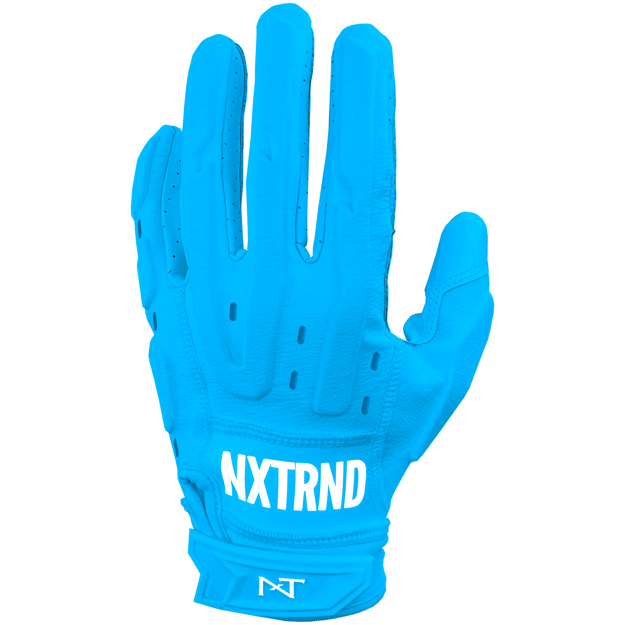 NXTRND G3® Pro Padded Football Gloves Neon Blue