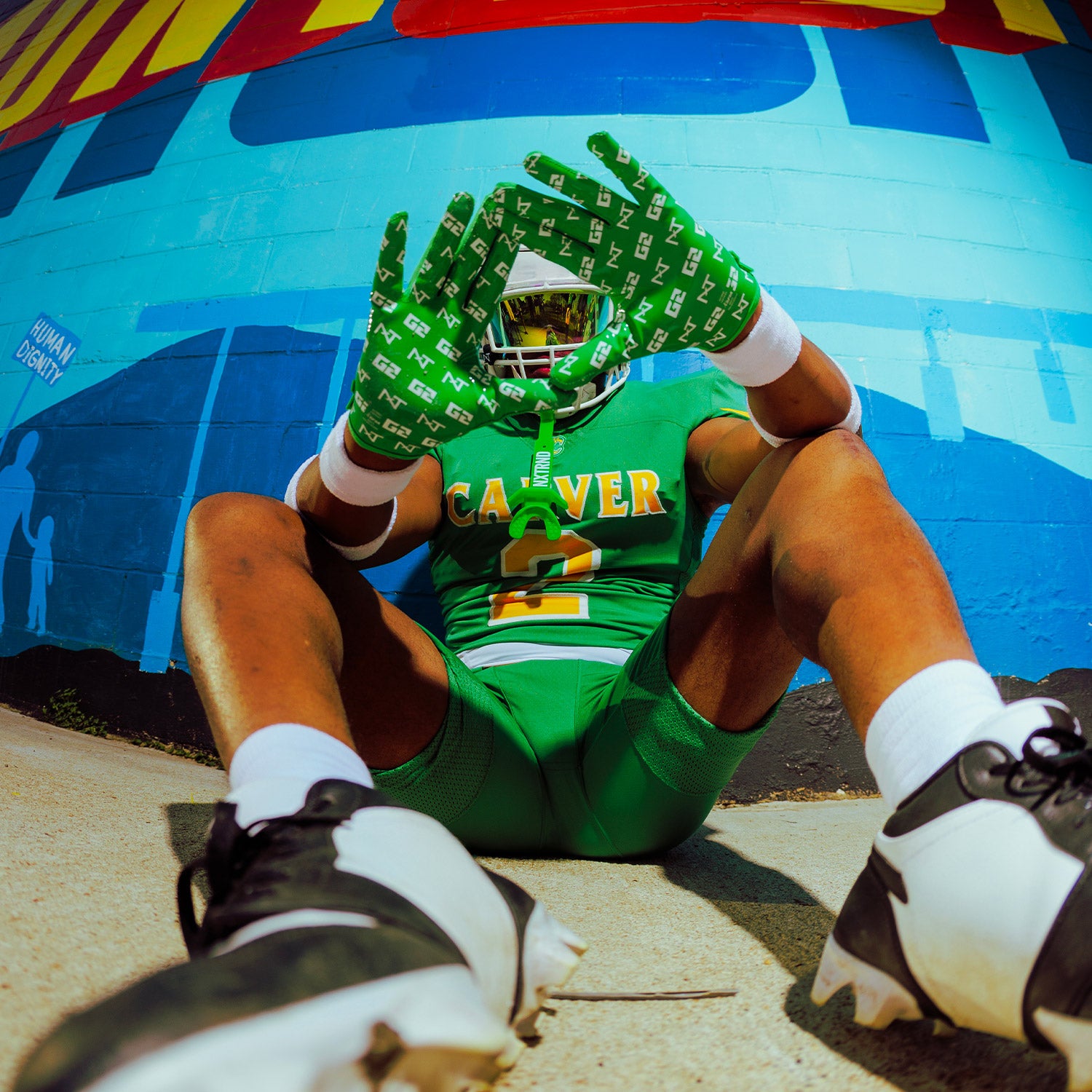 NXTRND G2® Pro Football Gloves Green