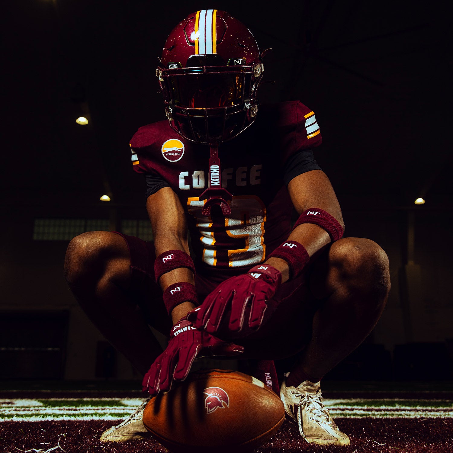 NXTRND Wrist Bands Maroon (1 Pair)