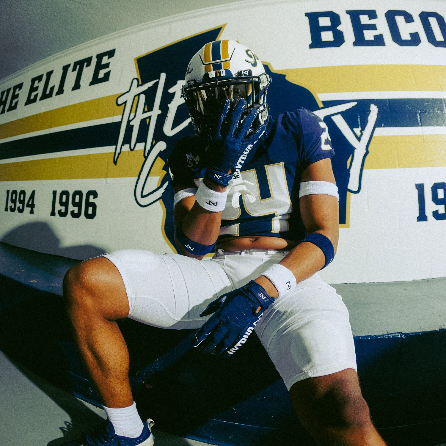 NXTRND G1® Pro Football Gloves Navy Blue