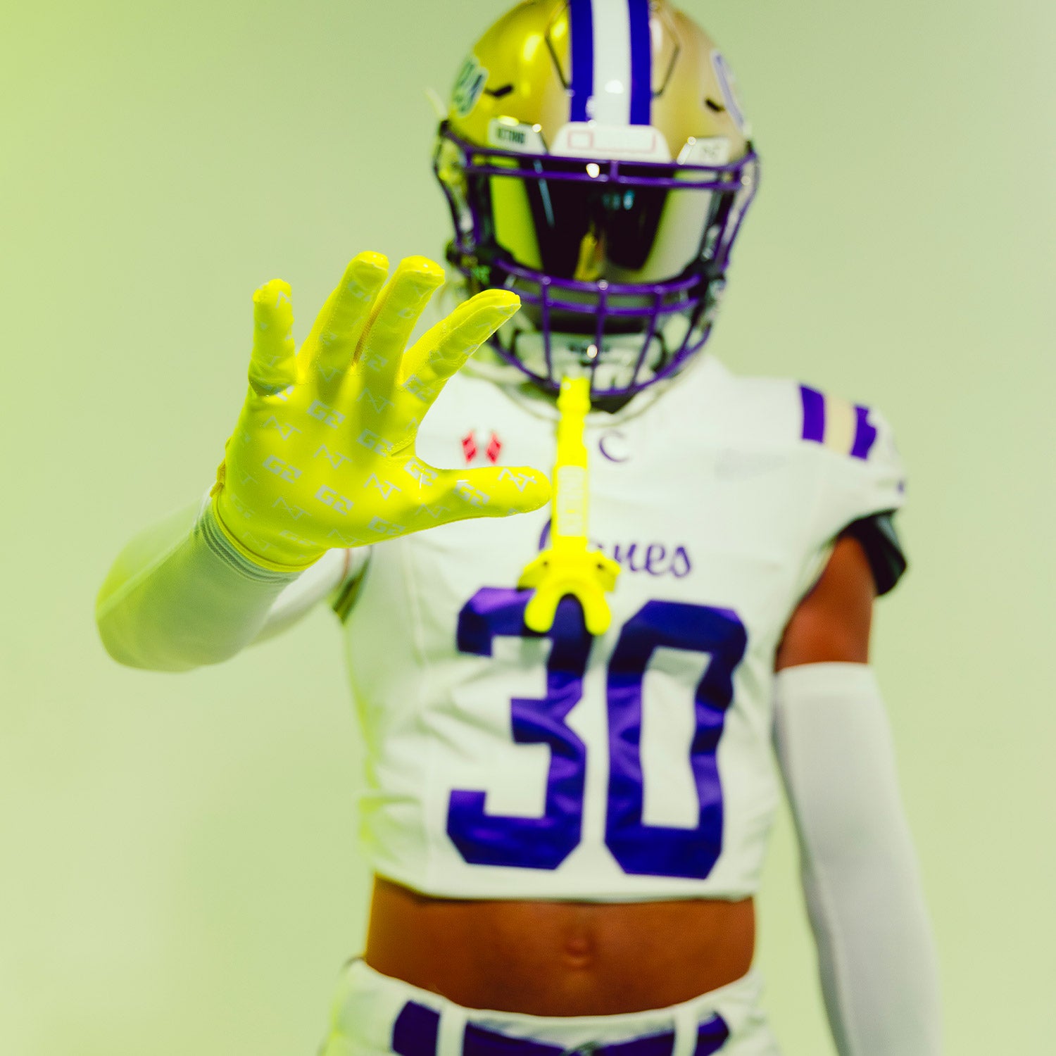 NXTRND G2® Pro Football Gloves Neon Yellow