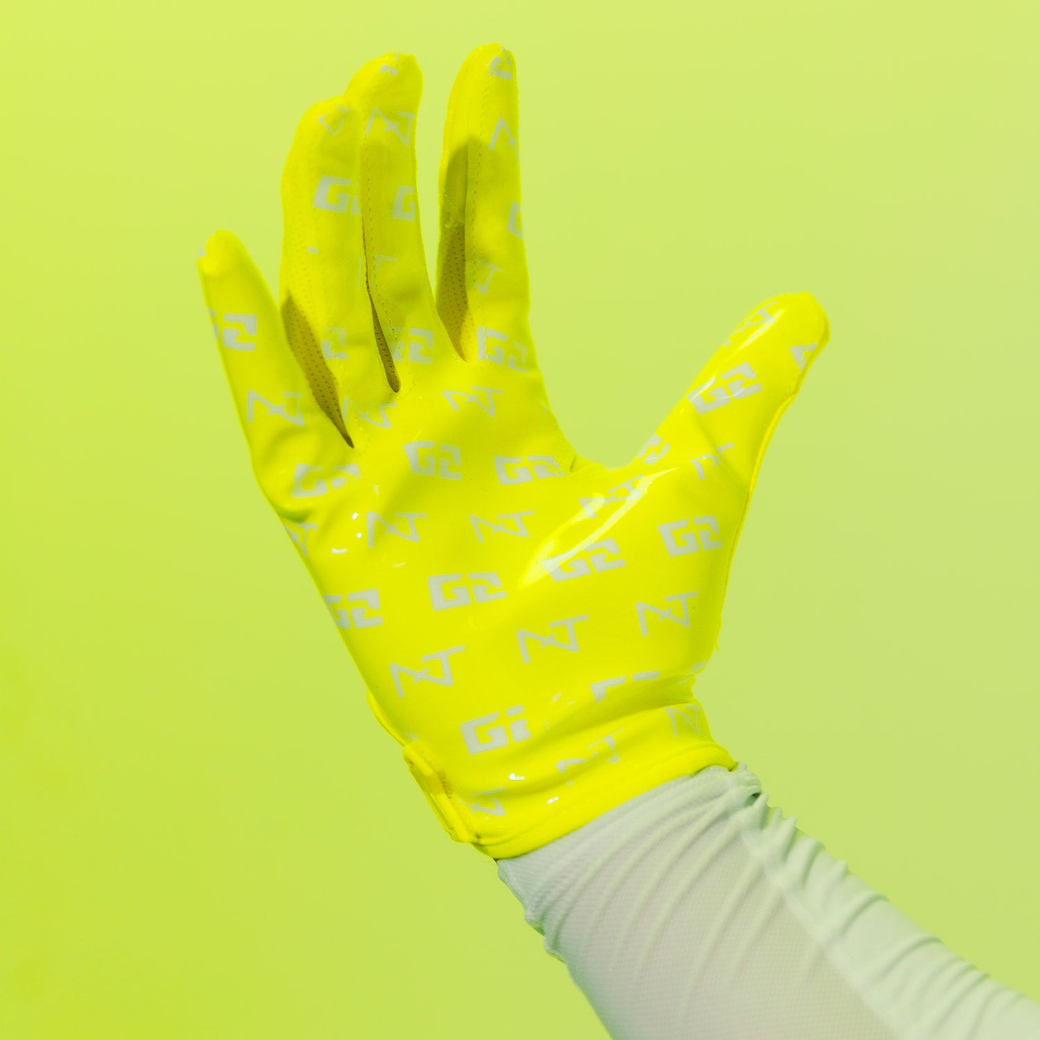NXTRND G2® Pro Football Gloves Neon Yellow