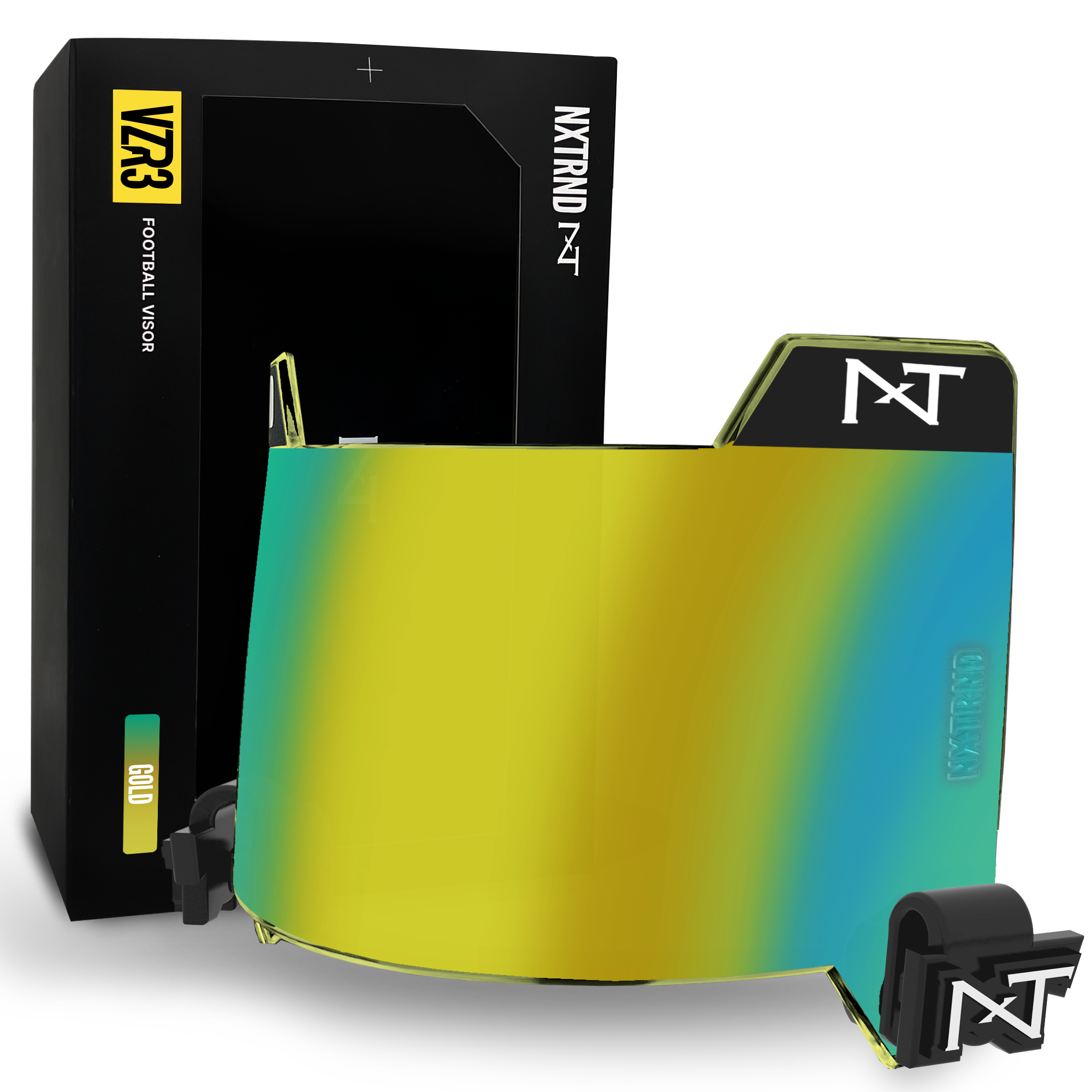 NXTRND VZR3® Football Visor Gold