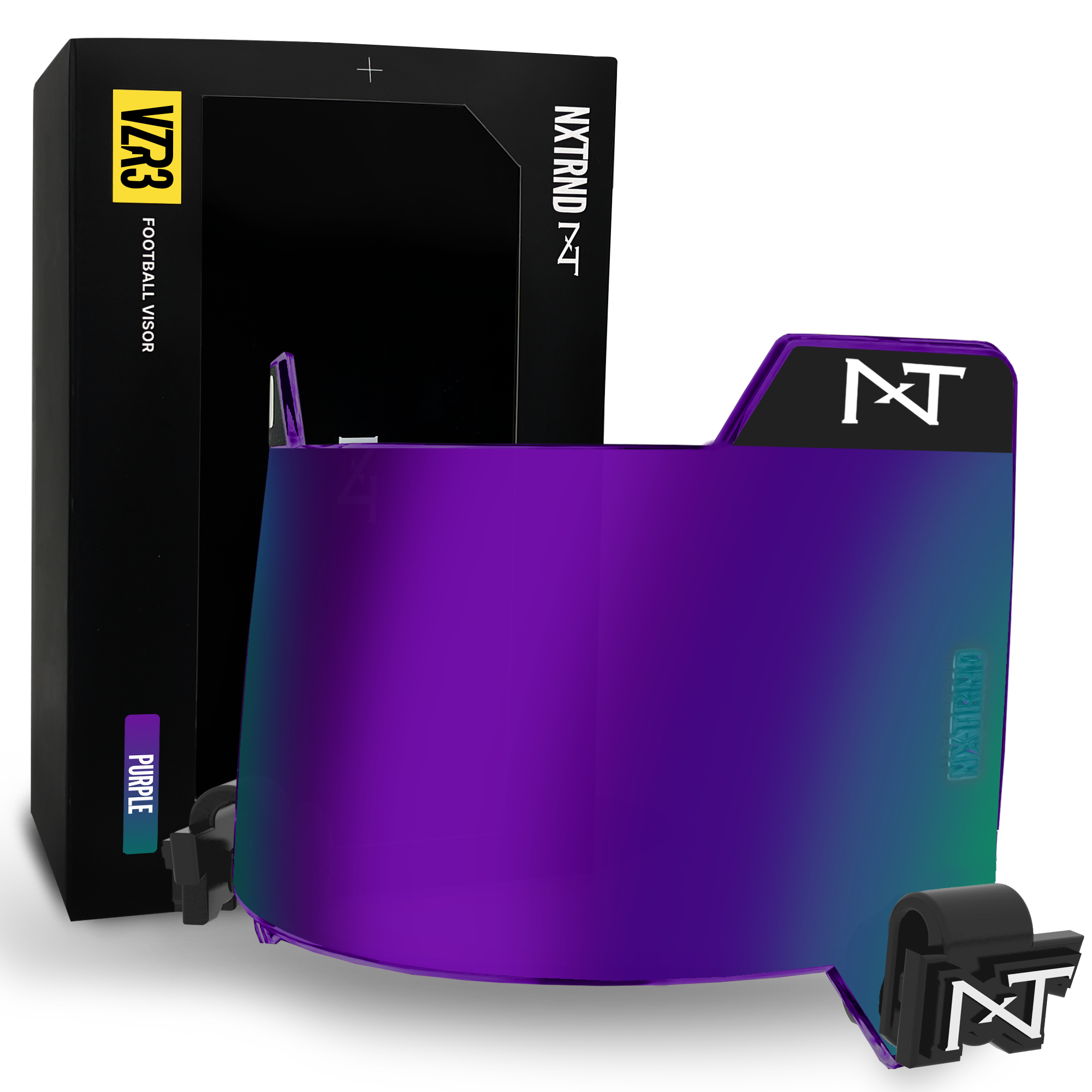 NXTRND VZR3® Football Visor Purple