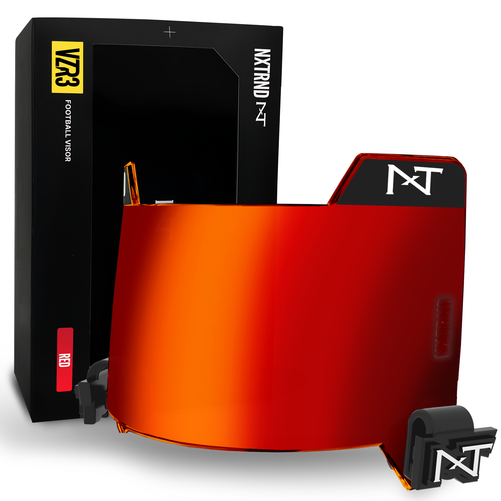 NXTRND VZR3® Football Visor Red