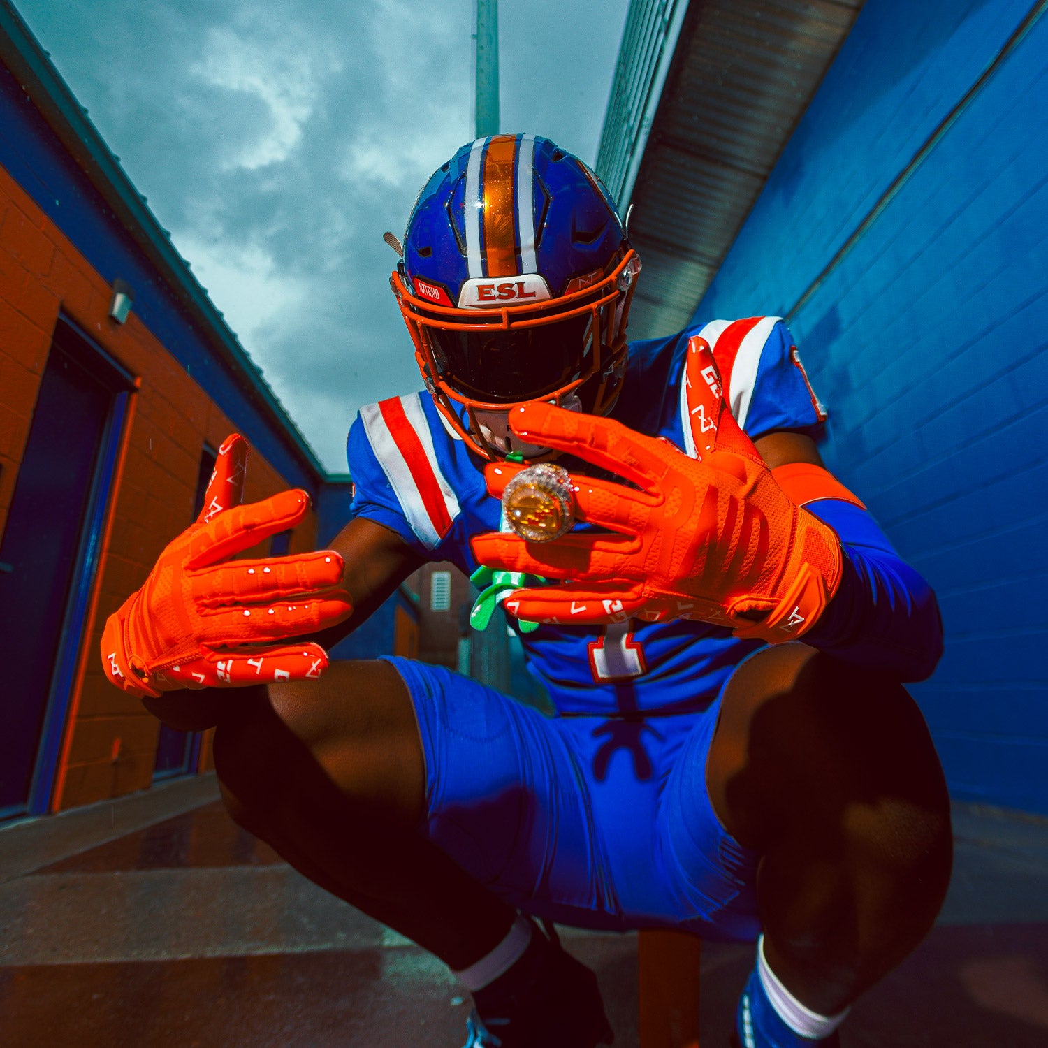 NXTRND G2® Pro Football Gloves Orange