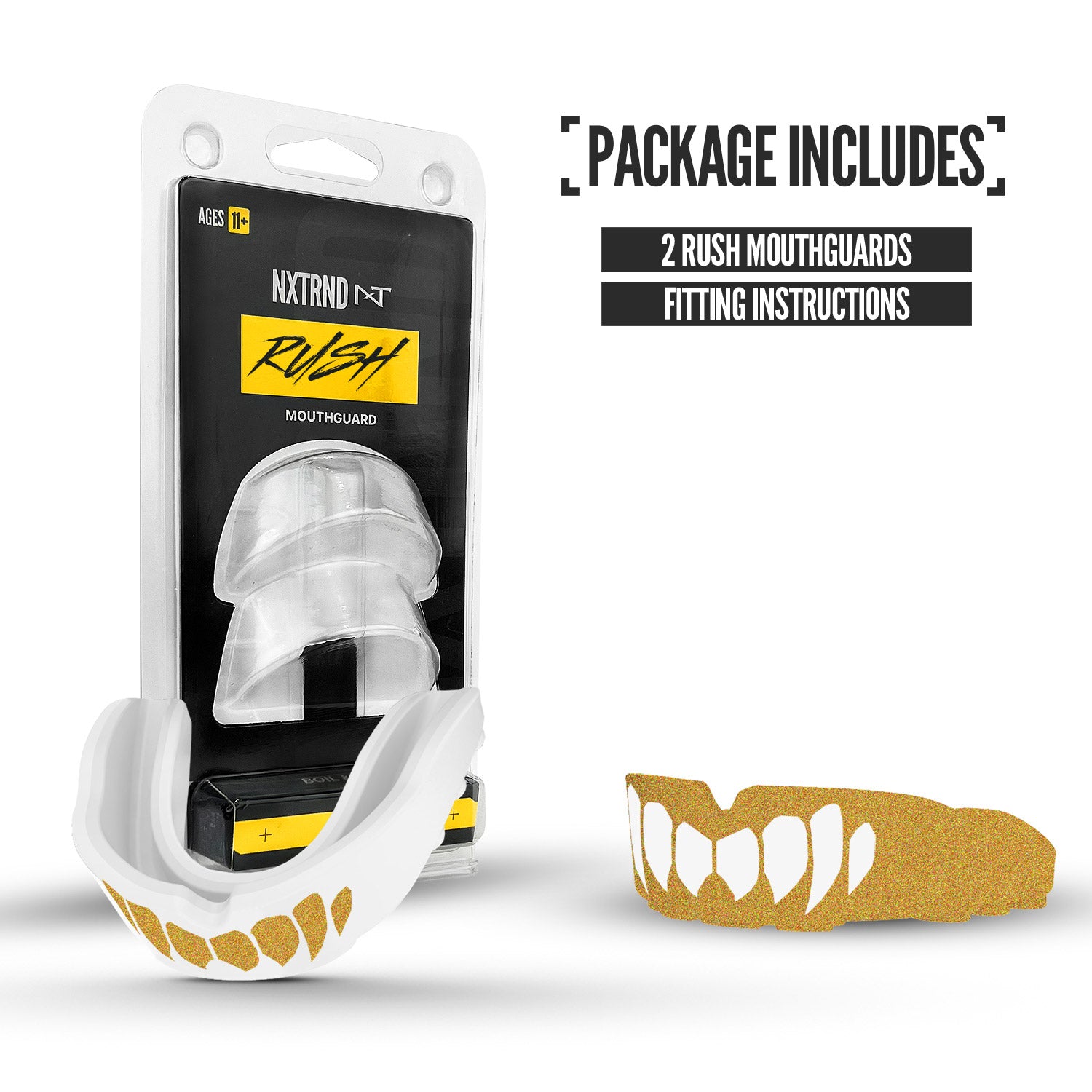 NXTRND Rush® Gold & White Fangs (2 Pack)