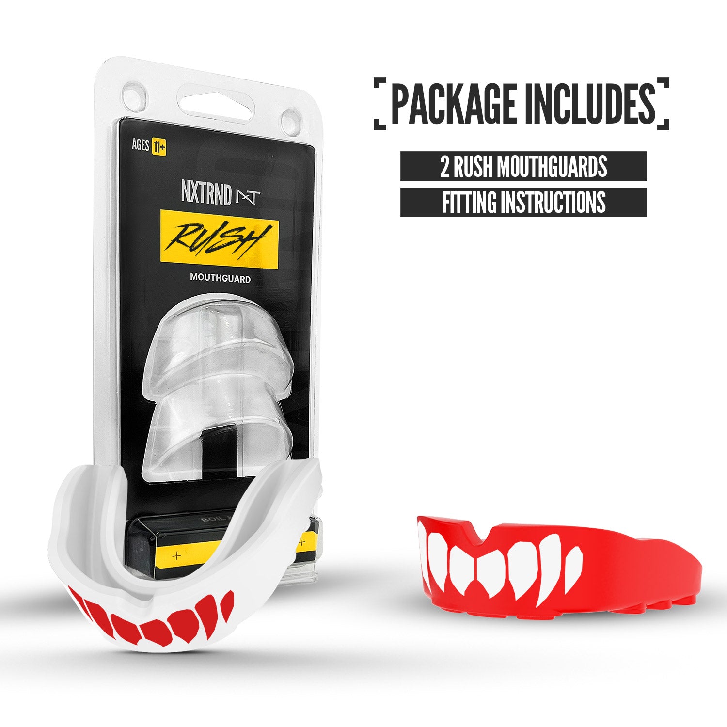 NXTRND Rush® Red & White Fangs (2 Pack)