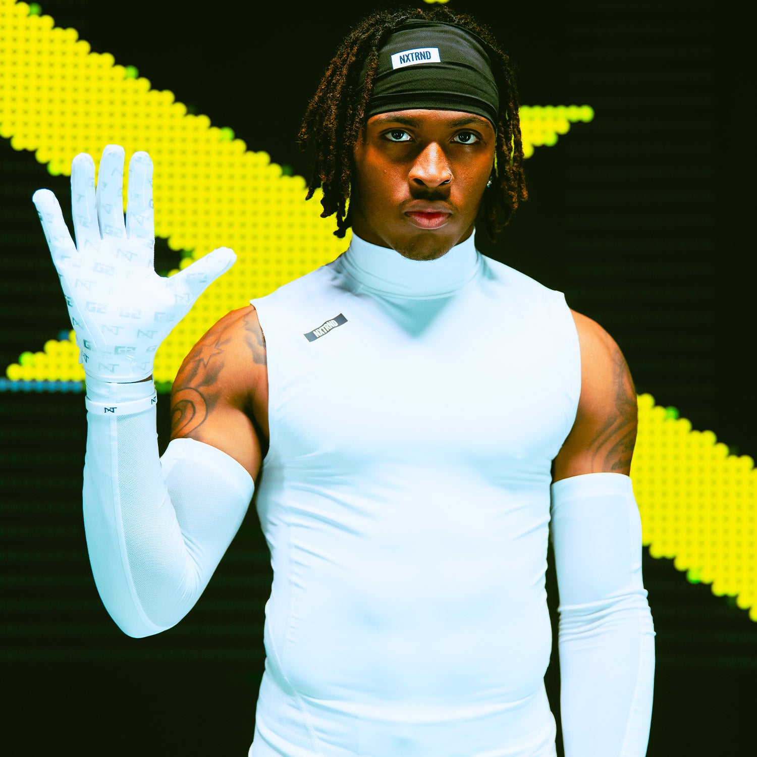 Nxtrnd Core Turtleneck Compression Sleeveless White