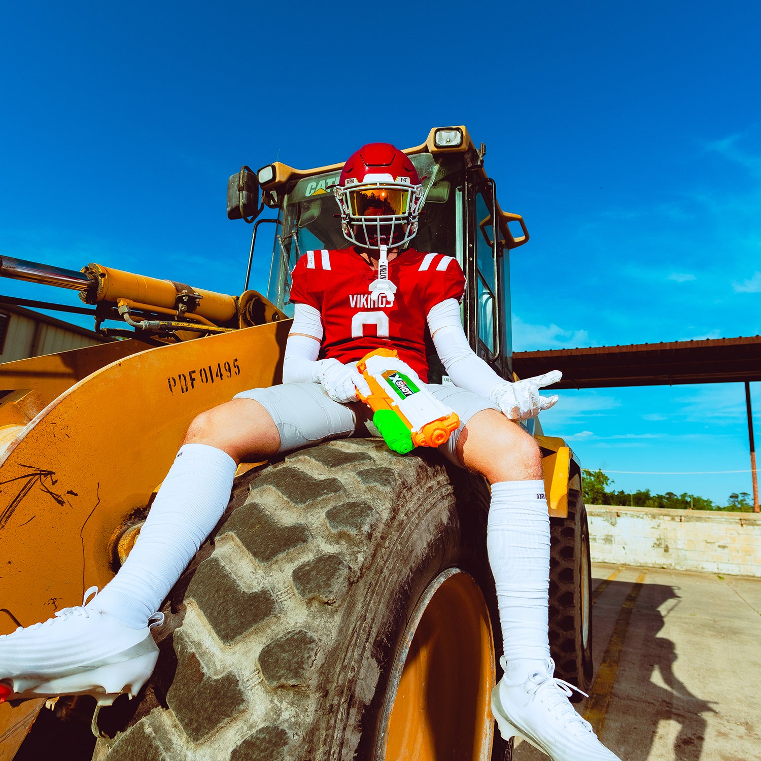 NXTRND XTD® Scrunch Football Socks White