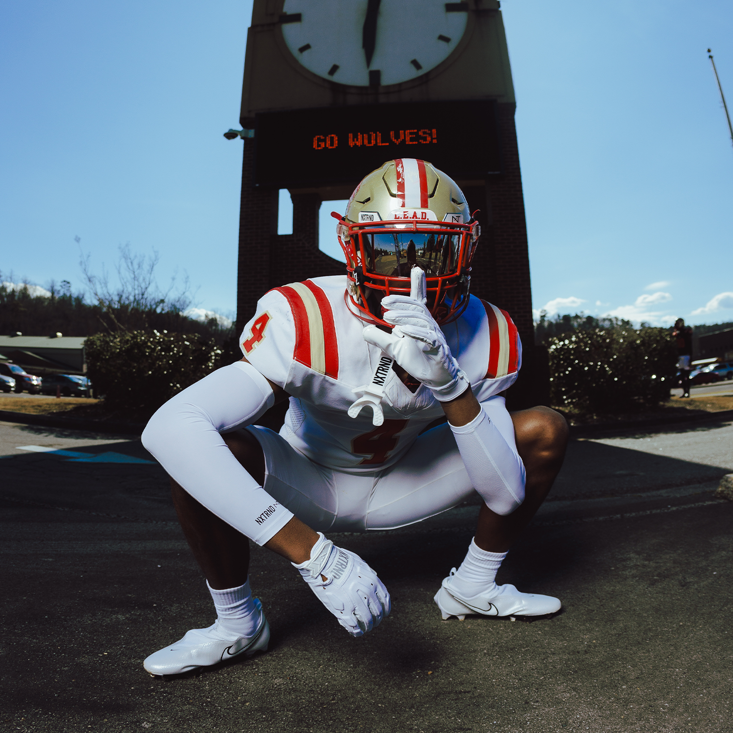 NXTRND G3® Pro Padded Football Gloves White