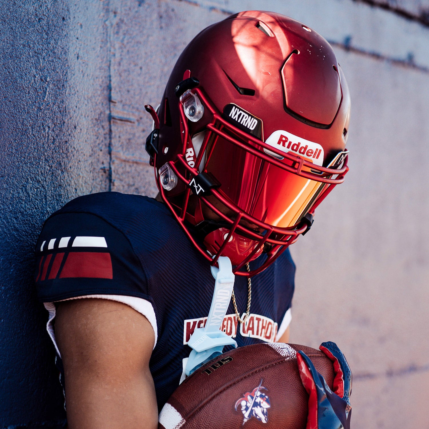 NXTRND VZR1® Football Visor Red