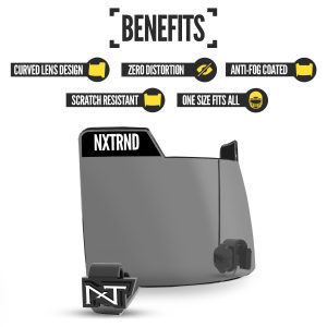 VZR3® Football Visor Clear Black