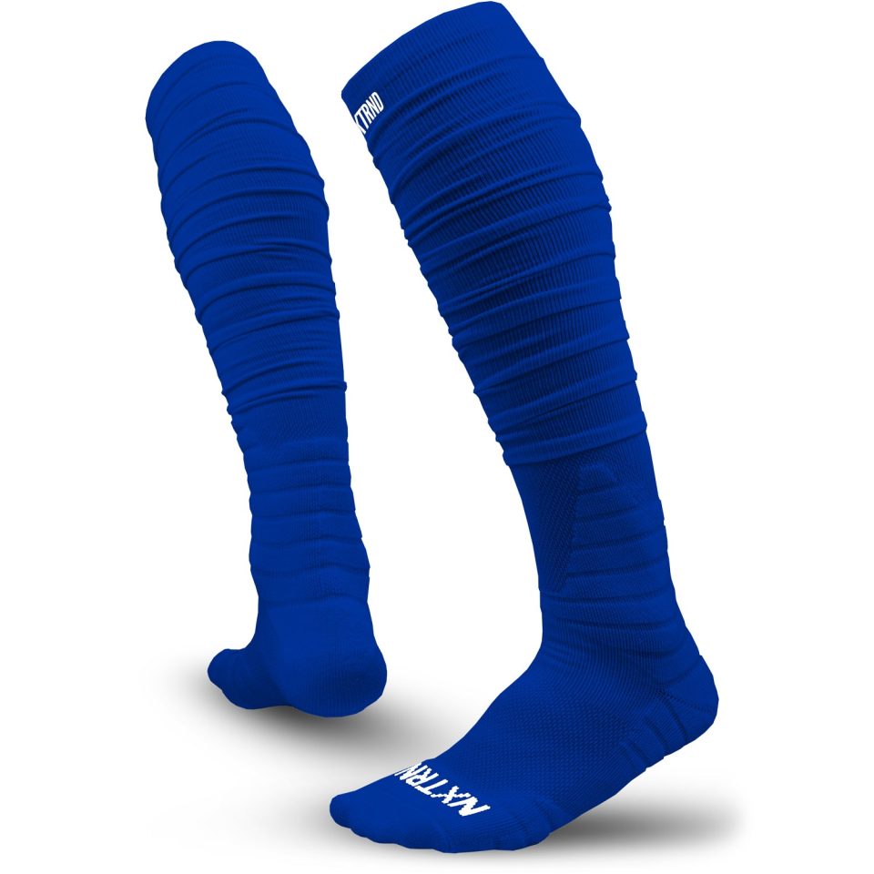XTD® Scrunch Football Socks Blue