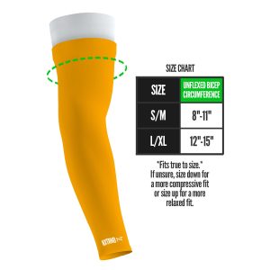 Double Arm Sleeves Yellow (1 Pair)