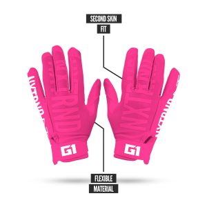 G1® Youth Football Gloves Pink