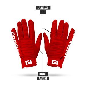 G1® Youth Football Gloves Red
