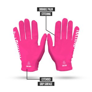 G1® Youth Football Gloves Pink