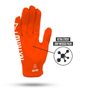 G1® Youth Football Gloves Orange