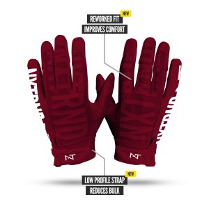 G1® Pro Football Gloves Maroon