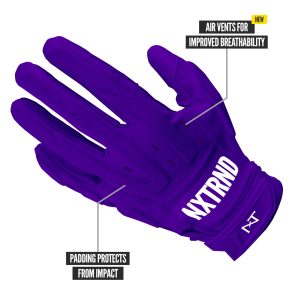 G3® Pro Padded Football Gloves Purple