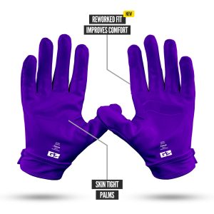 G3® Pro Padded Football Gloves Purple
