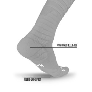 XTD® Scrunch Football Socks Light Grey