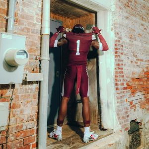 Nxtrnd Streamer Football Towel Maroon