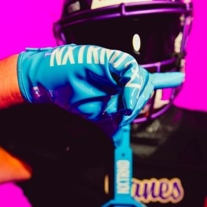 G1® Pro Football Gloves Neon Blue