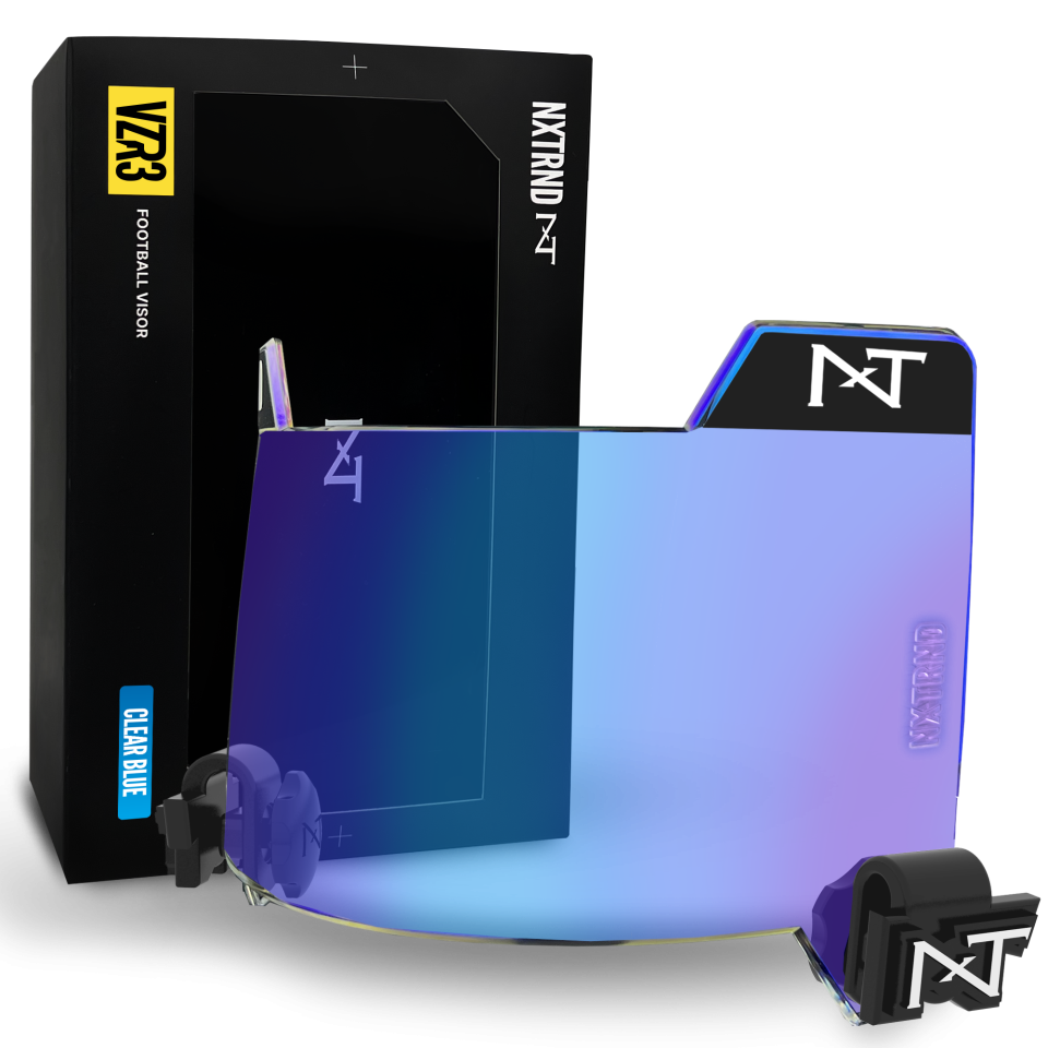 VZR3® Football Visor Clear Blue